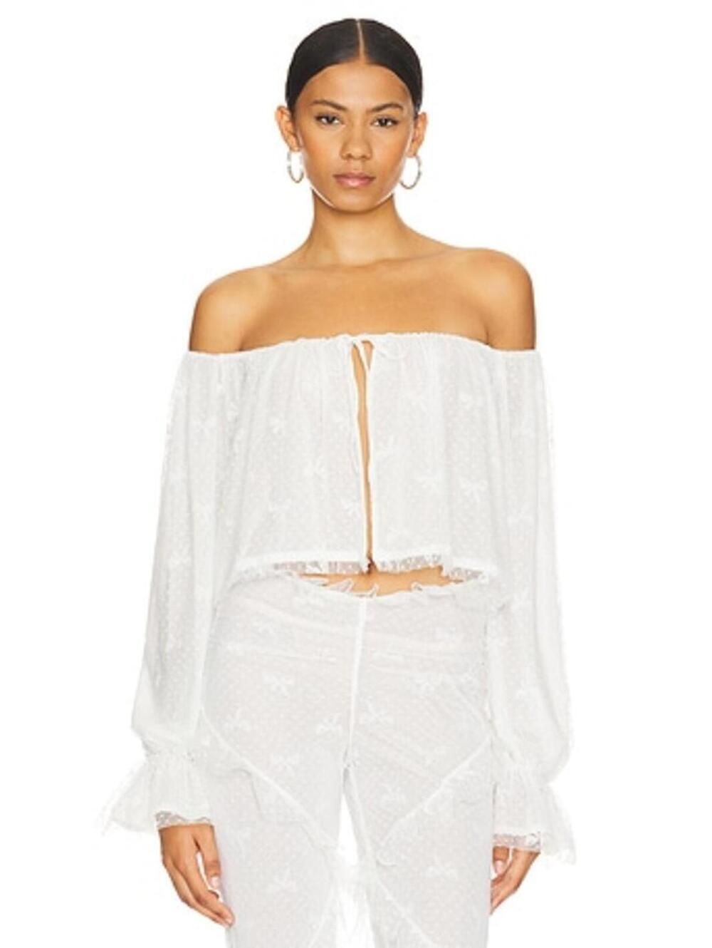 LOBA Clares Top in Ivory